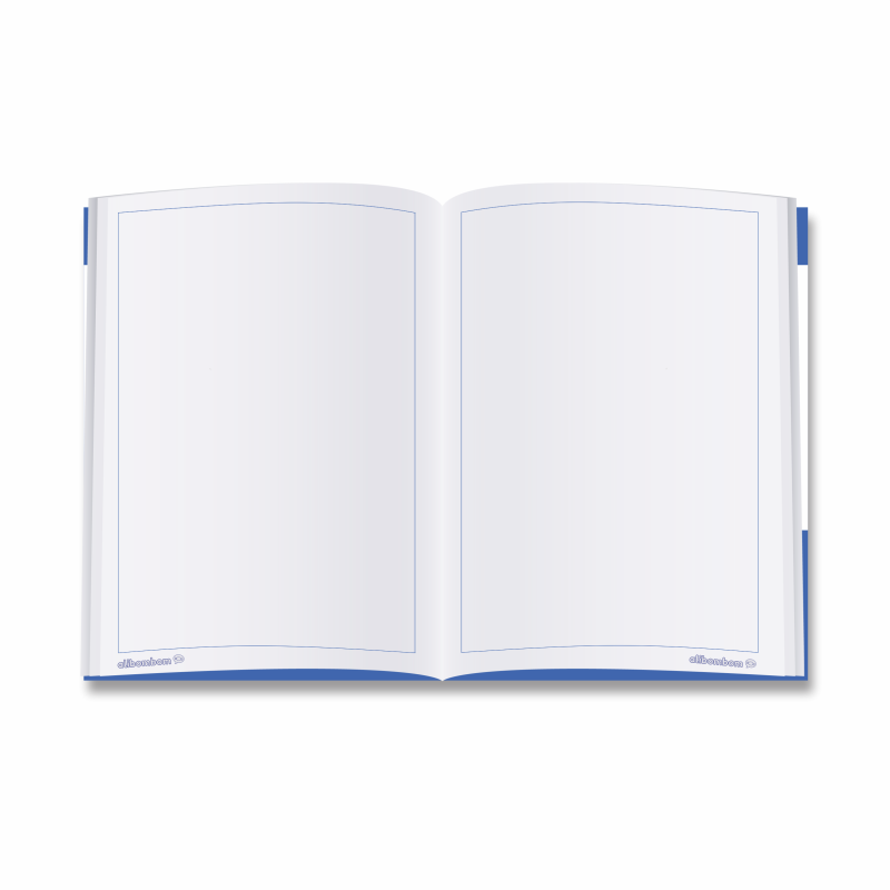 LIVRO ALIBOMBOM AZ. MARGEADO SEM PAUTAS CAPA DURA