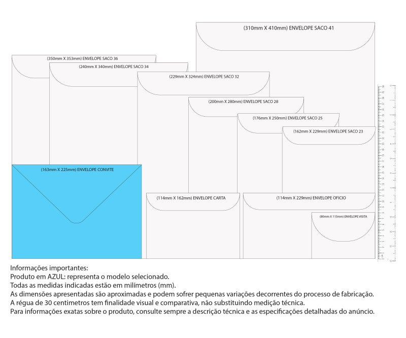 ENVELOPE P/CONVITE TEXTURA LINHO, 120GSM, EMBALAGEM EM PP 100% RECICLÁVEL, C/10 UNIDADES, BRANCO, FORMATO 163MM X 225MM