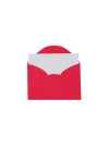 ENVELOPE VISITA C/CARTÃO COLOR MAIS 80GSM, EMBALAGEM EM PP 100% RECICLÁVEL, C/20 UNIDADES E 20 CARTÕES 180GSM, VERMELHO, FORMATO 80MM X 115MM