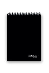BLOCO ESPIRAL SUPERIOR 80 FOLHAS SLIM BLACK