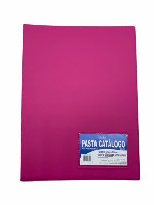 PASTA CATALOGO PVC C/ VISOR 50S PINK