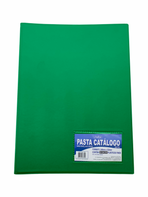 PASTA CATALOGO PVC C/ VISOR 50S VERDE